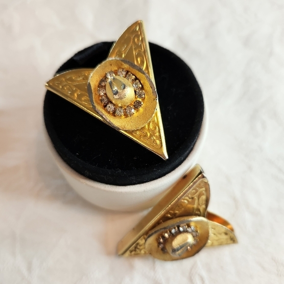 Gold Country Western Collar Tips - Picture 1 of 5